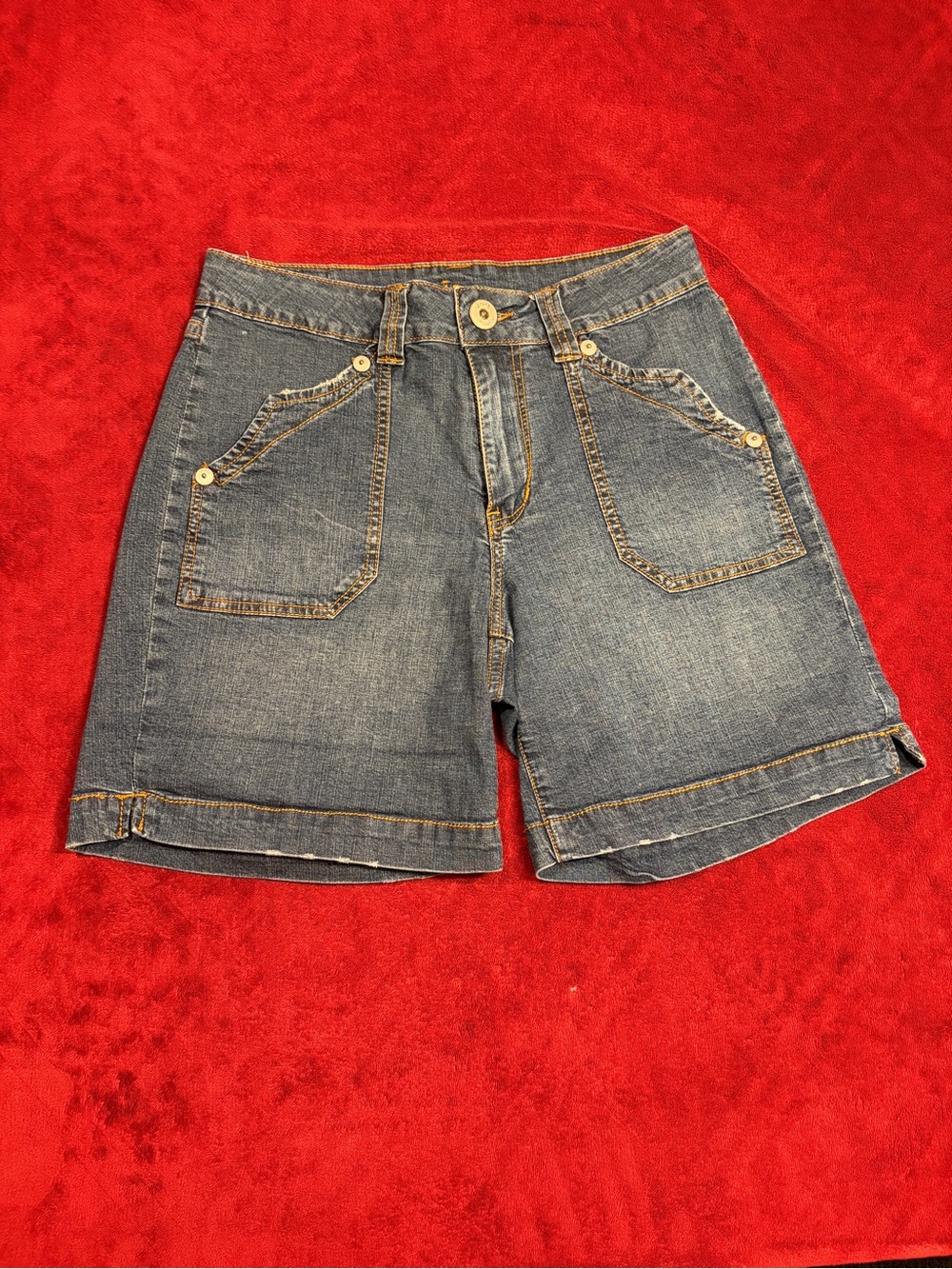 JAG Dark Wash Safari Denim Shorts
